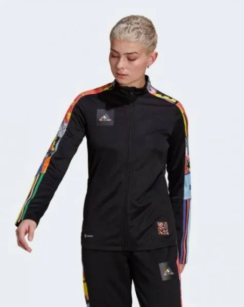 adidas - Women - Tiro Pride Track Jacket - Black/Multi-Color