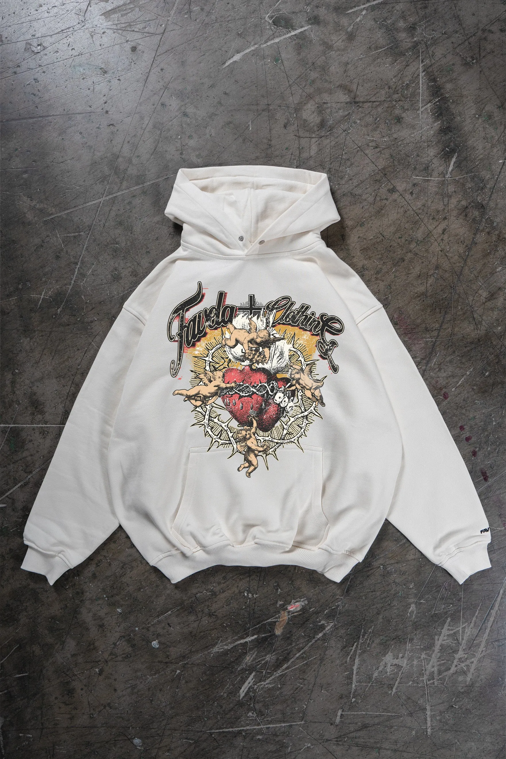 ANGEL HEART VANILLA/OFF WHITE HOODIE