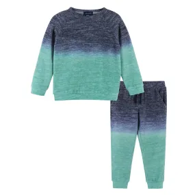 Aqua Ombre Hacci Sweater  Set