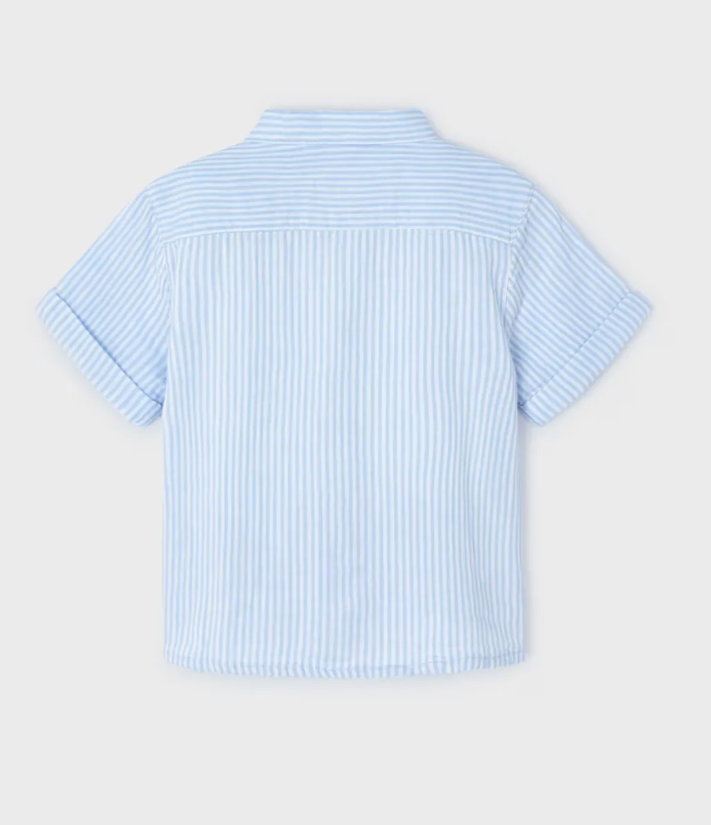 Baby Blue Stripe Button Down Shirt