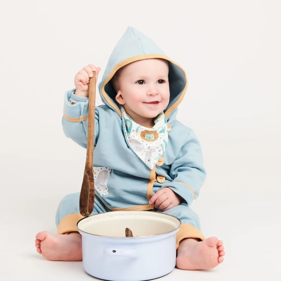 Baby hoodie jacket "Sweat Frost/Mini Jungle"