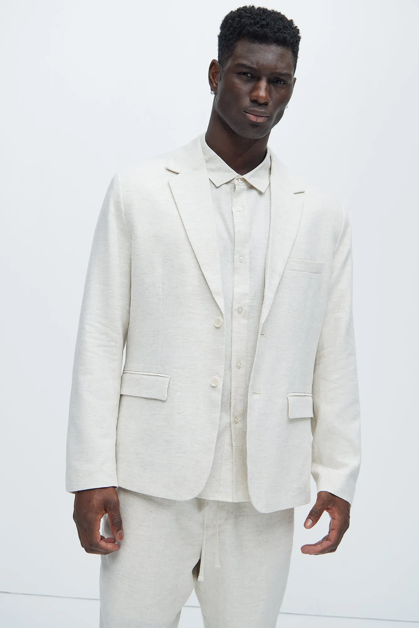 Bahamas Linen Suit Jacket - Oatmeal