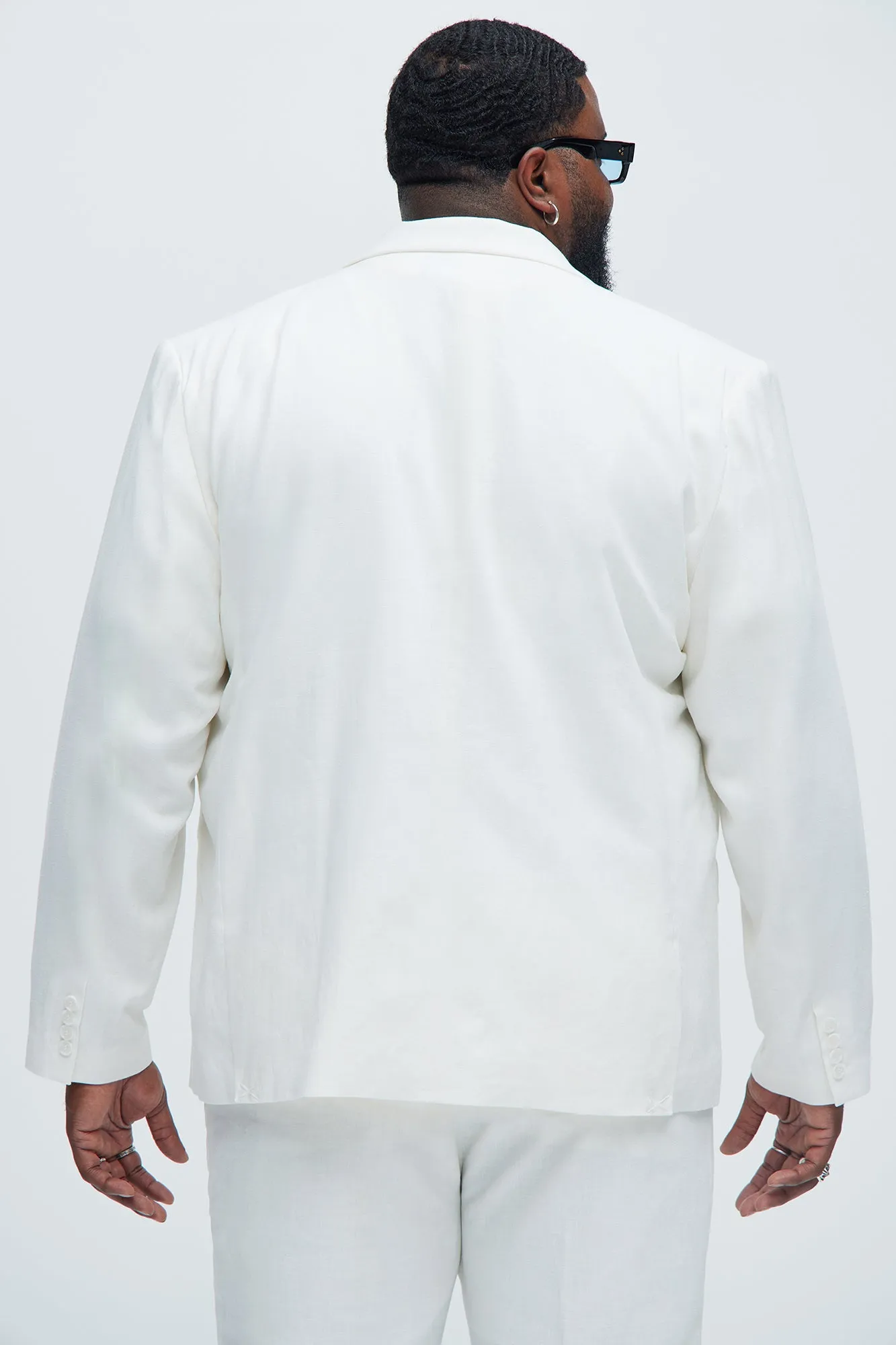 Bahamas Linen Suit Jacket - White