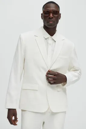 Bahamas Linen Suit Jacket - White