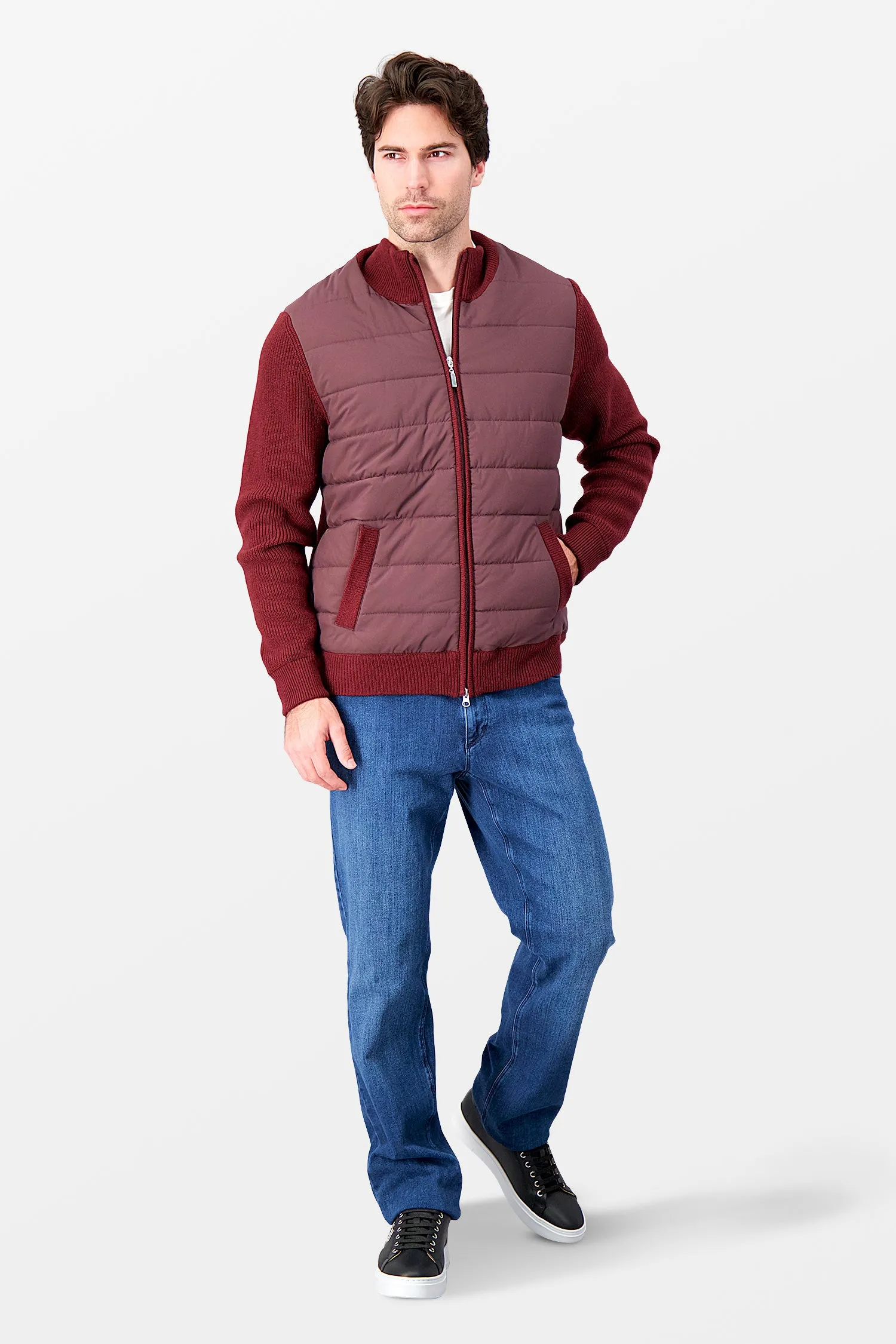 Barba Napoli Burgundy Sweater