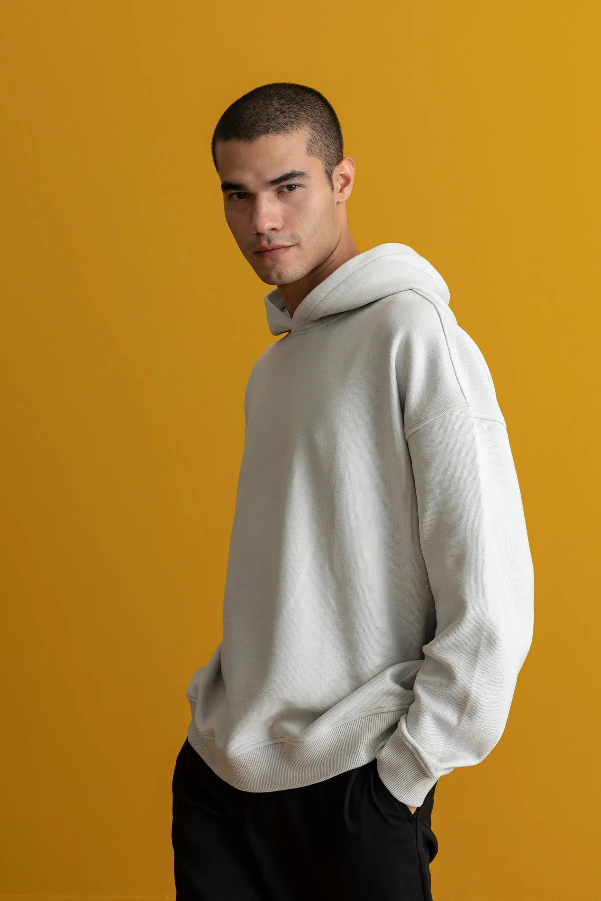 Basic Super Soft Hoodie - Ak Gri