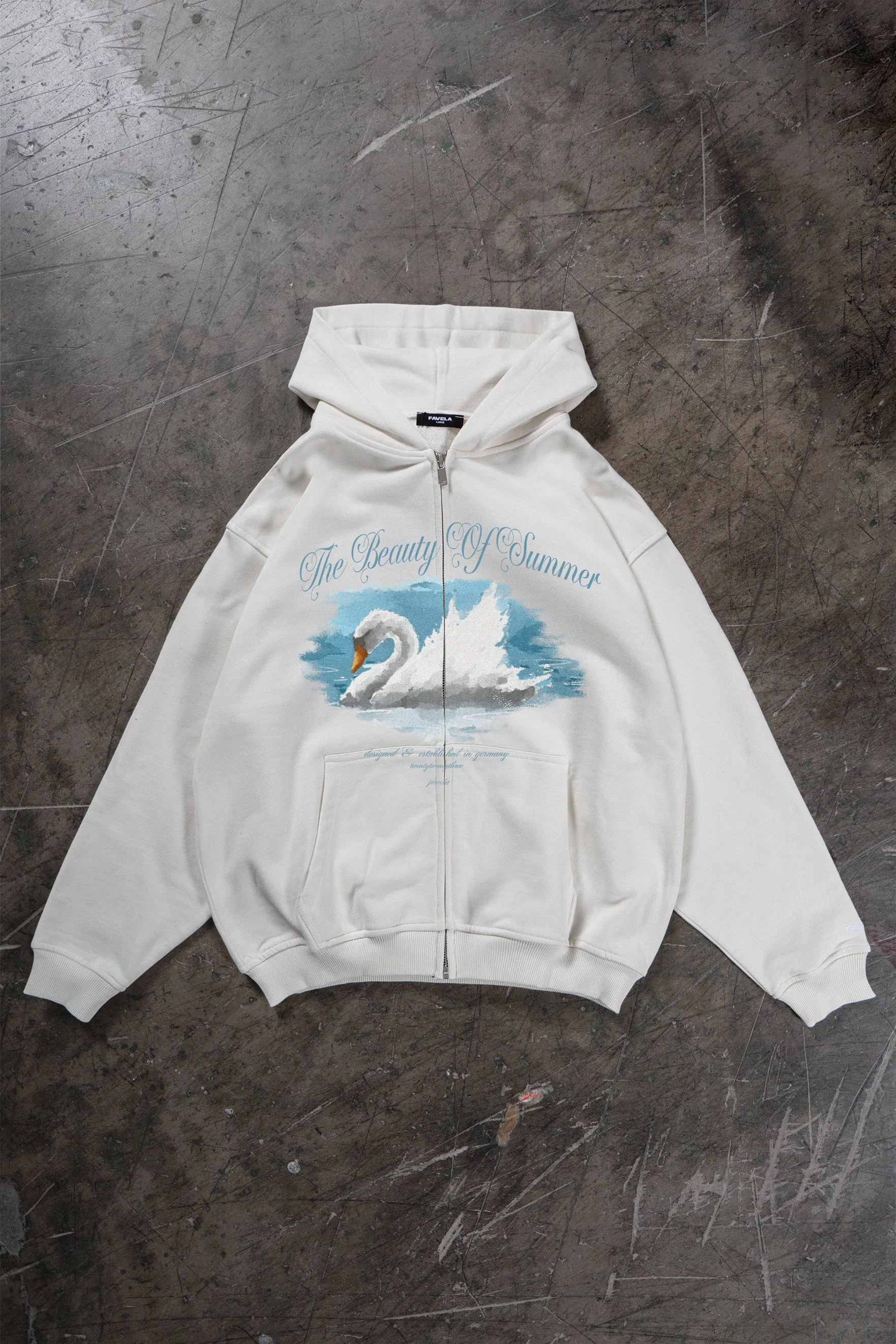 BEAUTY OF SUMMER VANILLA/OFF WHITE FRONTZIP