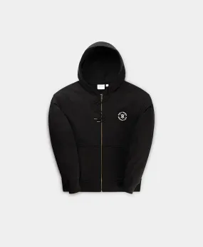 Black Ezar Zip Hoodie