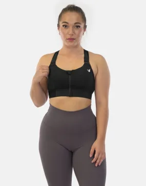 Bliss Adjustable Zipper Sport Bra