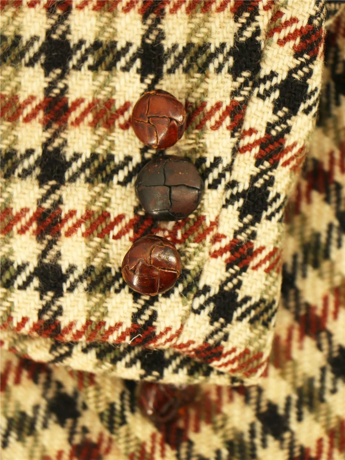 Bold Check Vintage Tweed Jacket