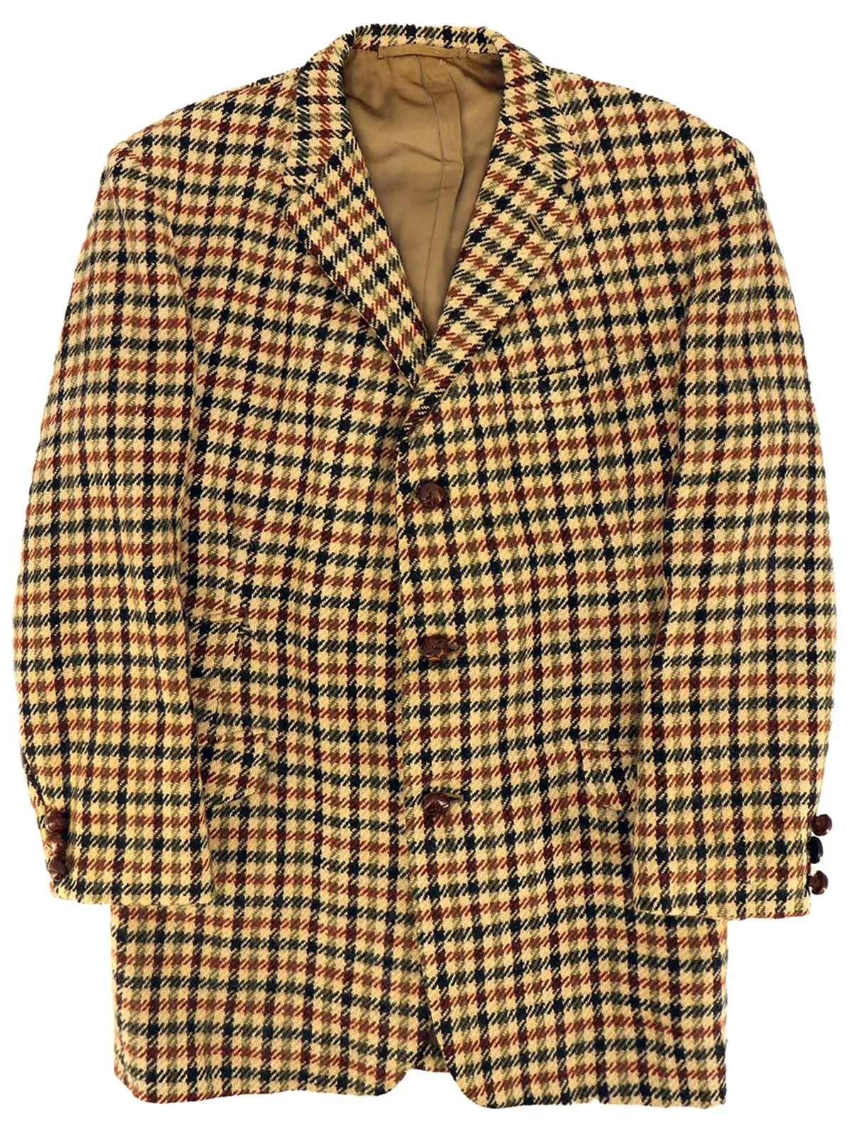 Bold Check Vintage Tweed Jacket