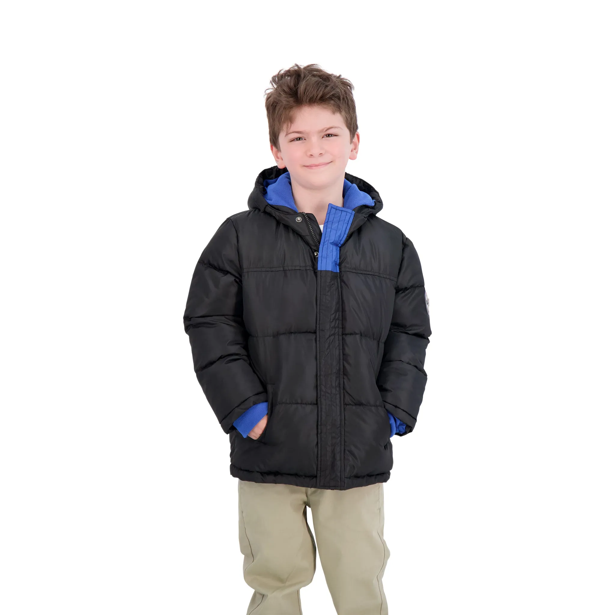 Boys Nordic Coat with Detachable Faux Hood