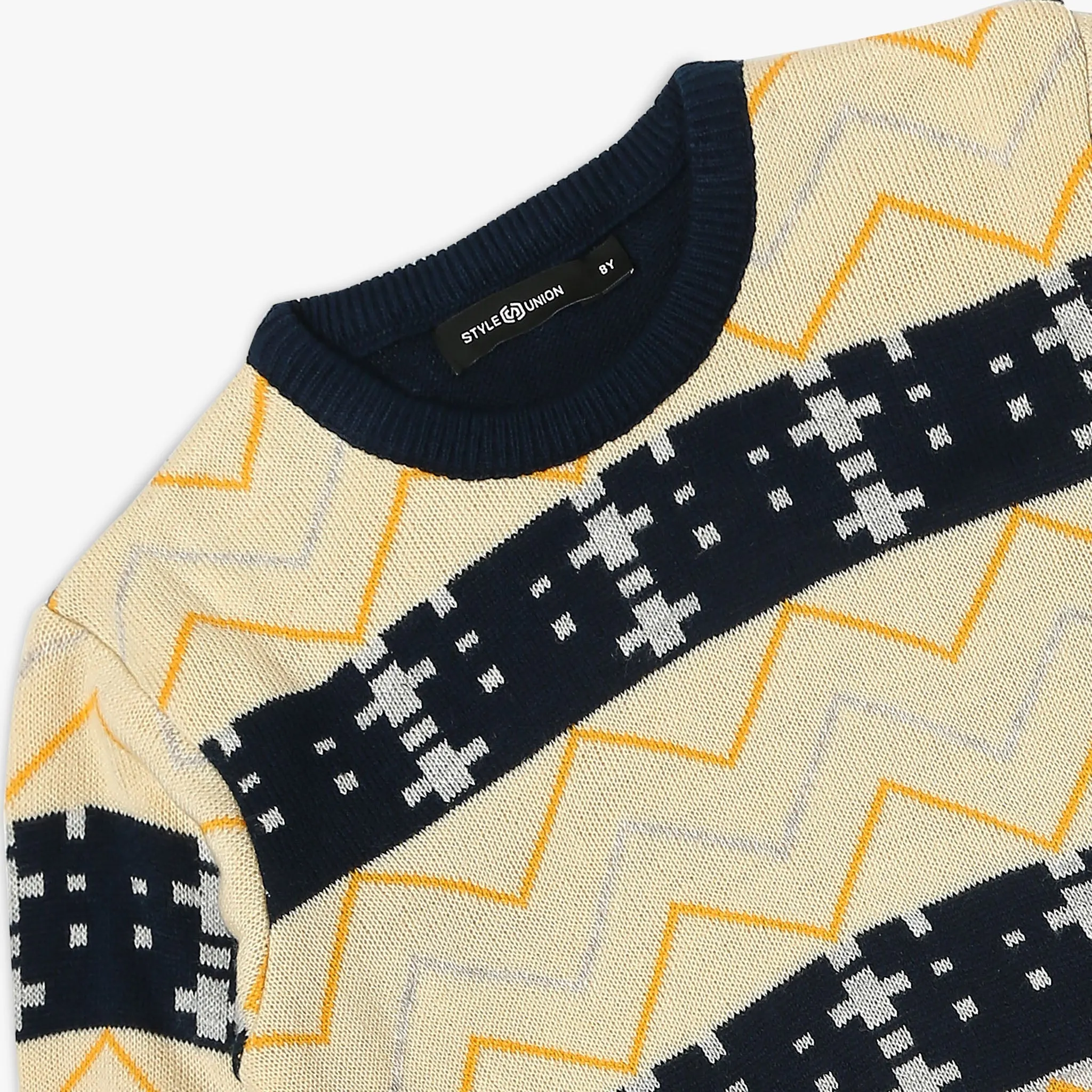 Boy's Regular Fit Jacquard Sweater