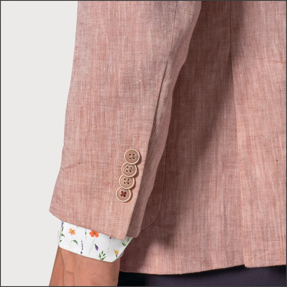 Brook Taverner Leeds Dusky Rose Linen Jacket<><>