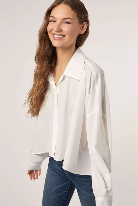 Button Down Boxy Top