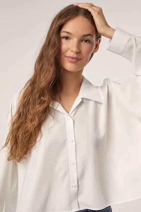 Button Down Boxy Top