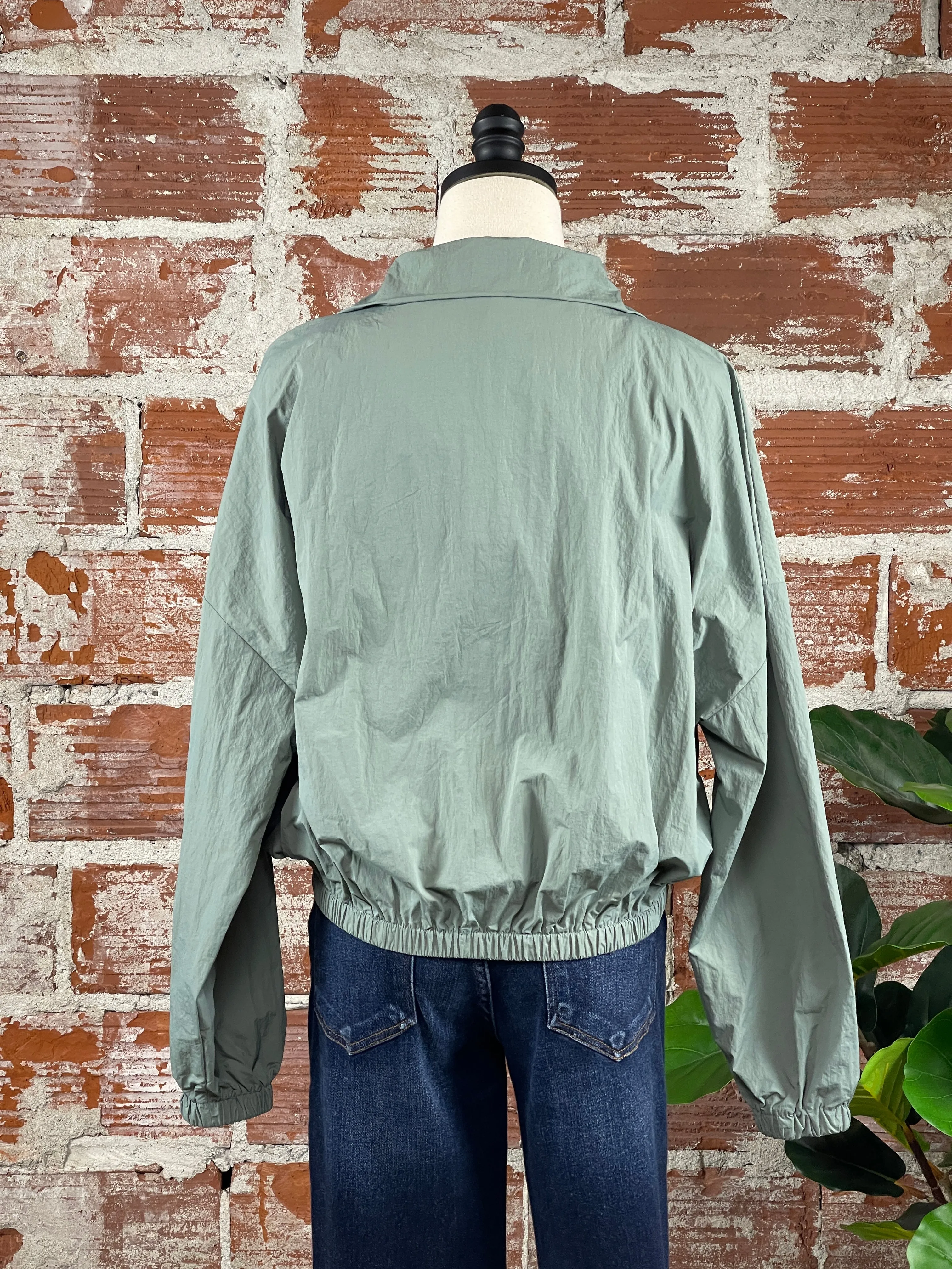 By Together Wind Breaker Jacket in Dark Sage