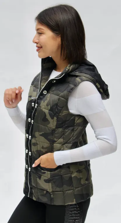 Celia Puffer Vest w/ Hood - Final Sale 30% off