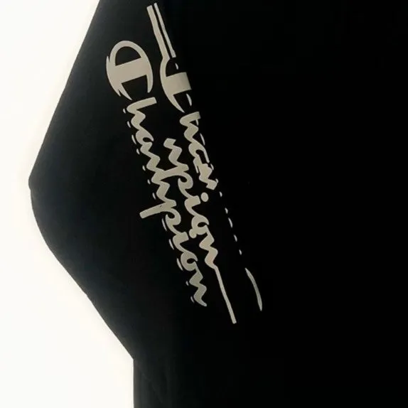 CHAMPION Powerblend Fleece Hoodie Glitch Logo