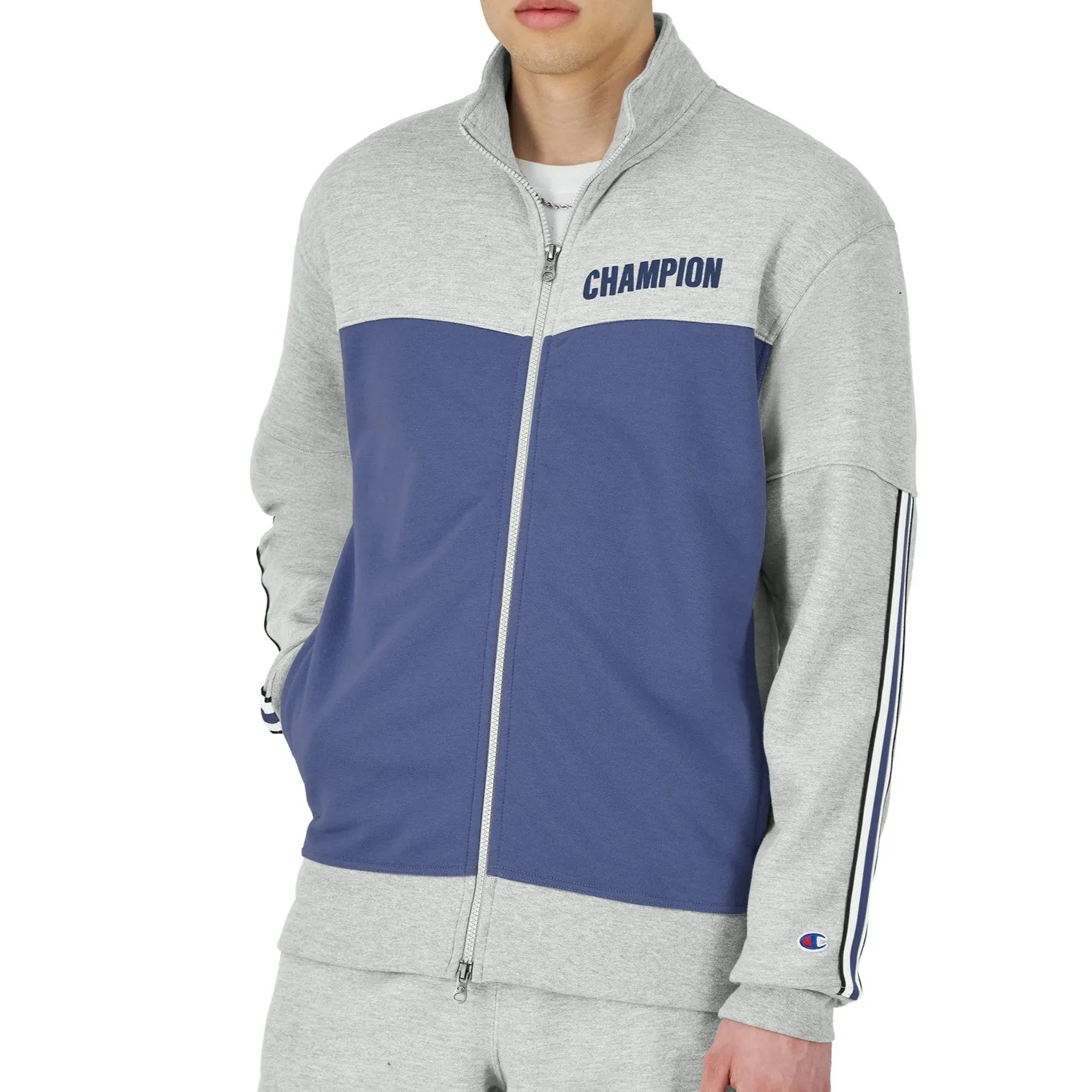 CHAMPION Powerblend Warm Up Jacket Block Logo