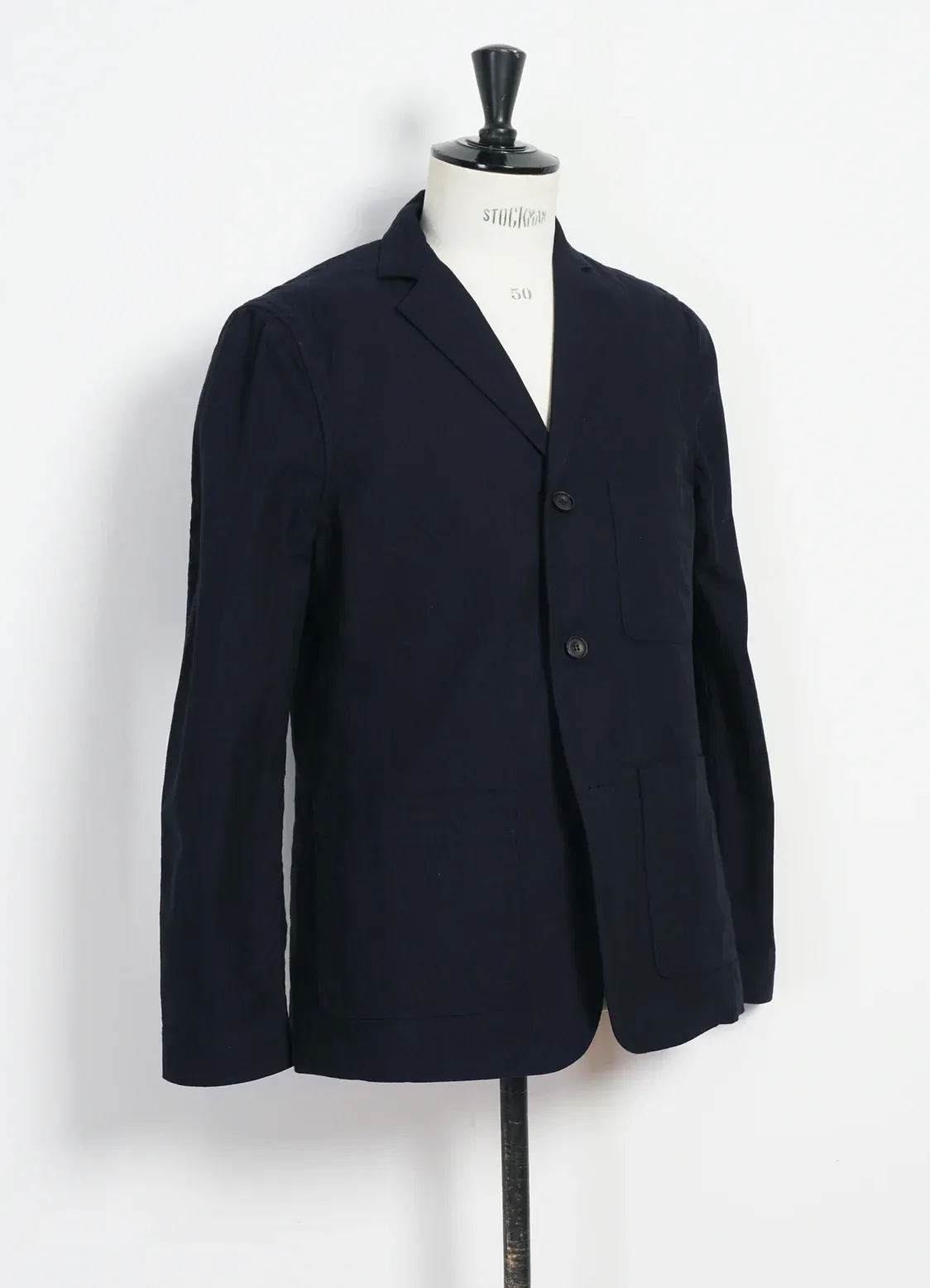 Charlie, Easy Three Button Blazer, Indigo