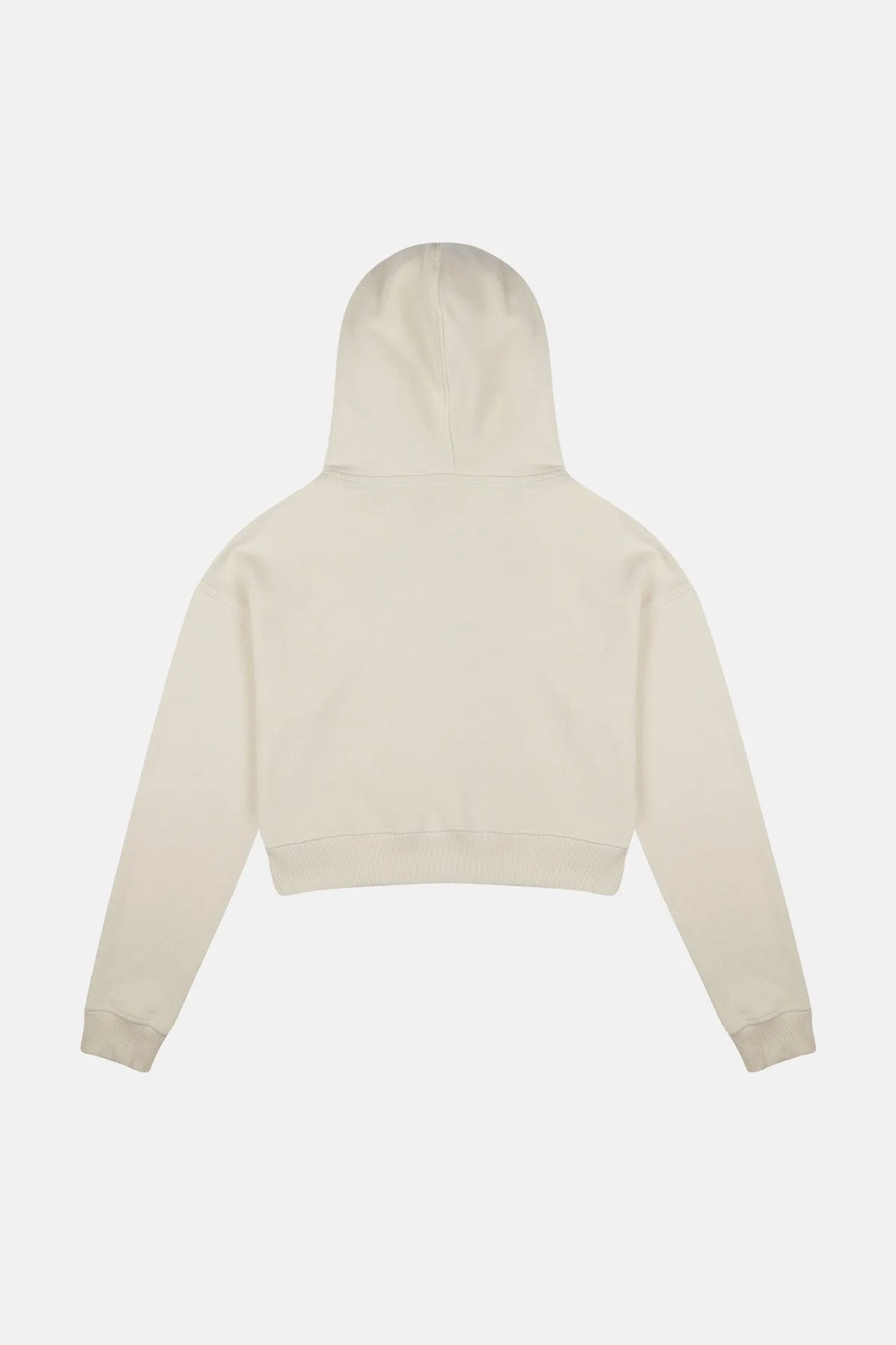 Chi & Chi Super Soft Crop Hoodie - Ekru