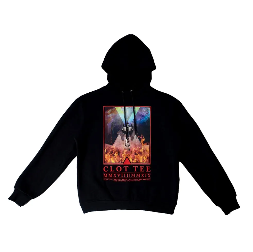 CLOT TEE EGYPT HOODIE-BLACK