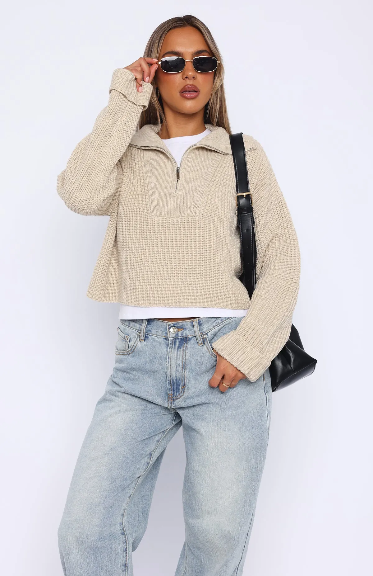 Cosy Embrace Knit Sweater Oat