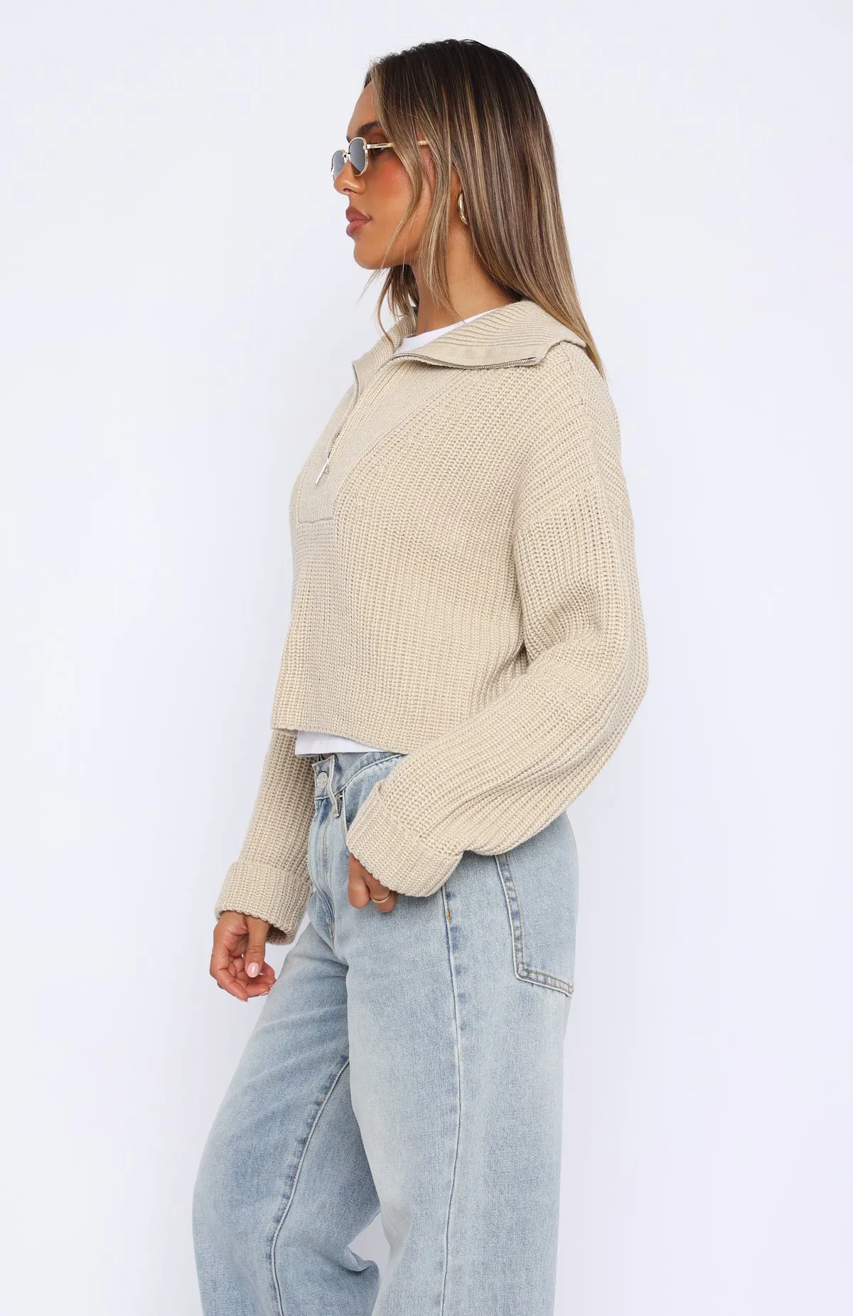 Cosy Embrace Knit Sweater Oat