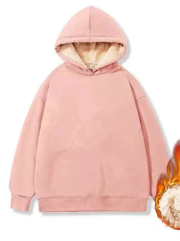 Cozy Sherpa Fleece Lined Women's Hoodie Sweatshirt