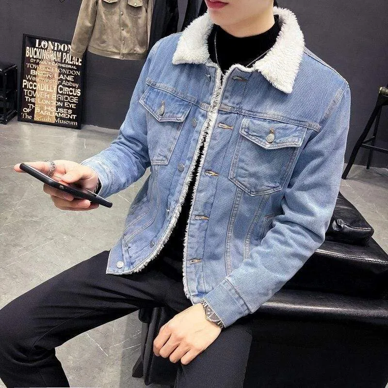 Denim Sherpa Jacket