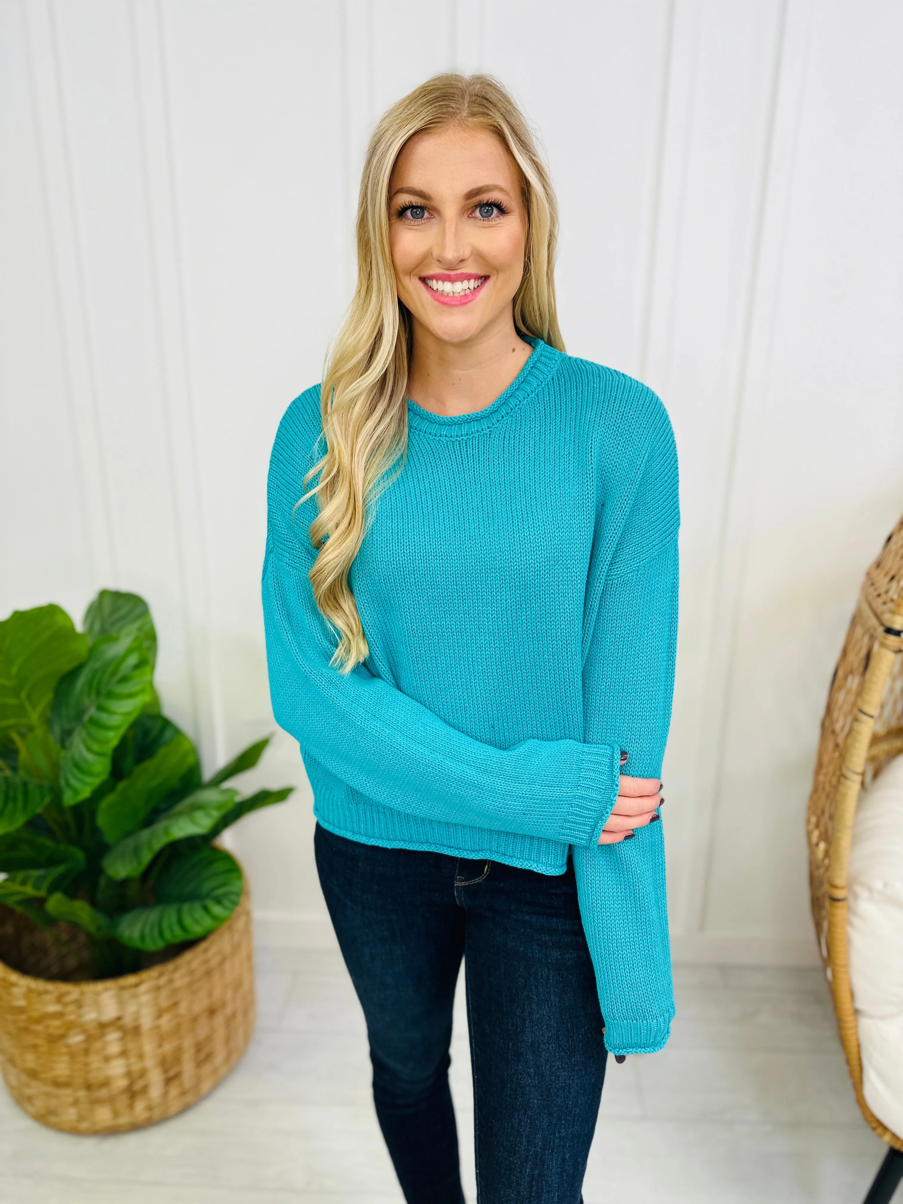 DOORBUSTER! Charming All The Time Sweater- Multiple Colors!