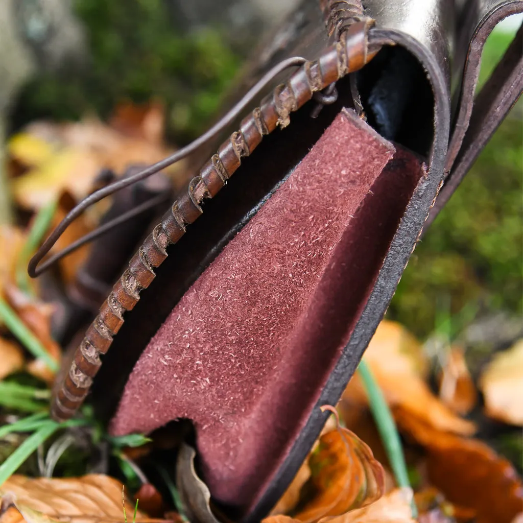 Dragon Brown Leather Pouch