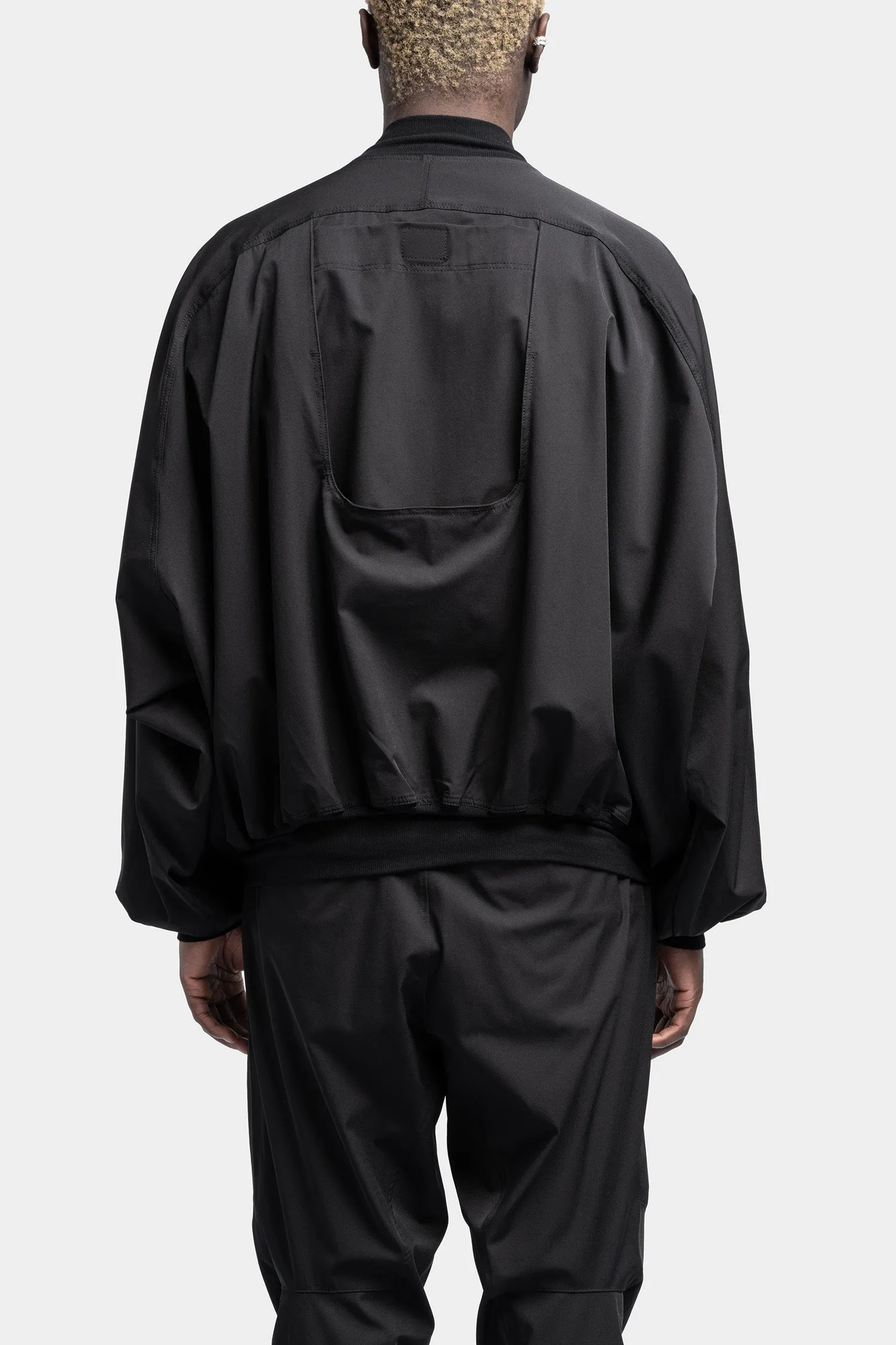 Draped tech bomber