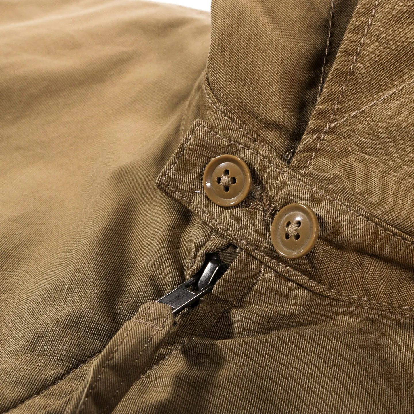 ENGINEERED GARMENTS CLAIGTON JACKET KHAKI NYCO TWILL