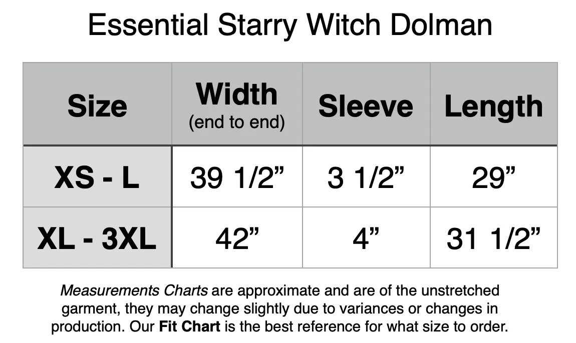 Essential Starry Witch Dolman - Pink w/ Black