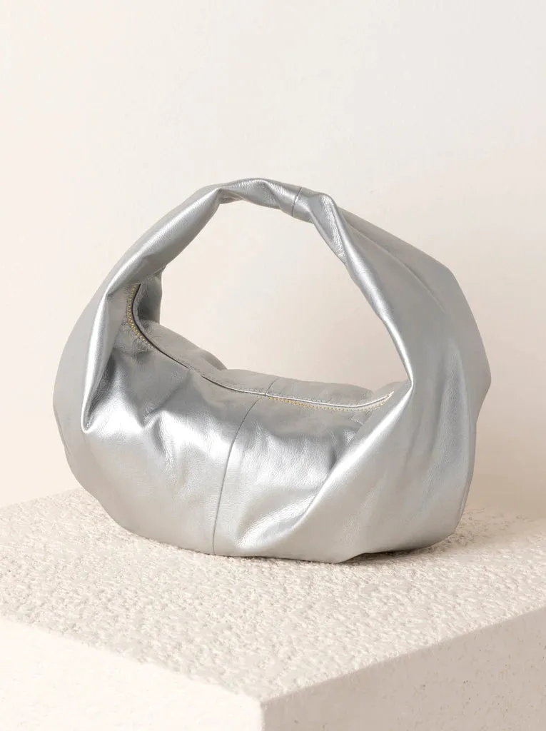 Eva Milano Mini Hobo, Silver