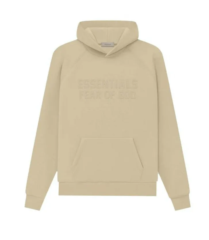 Fear of God Essentials Hoodie Sand