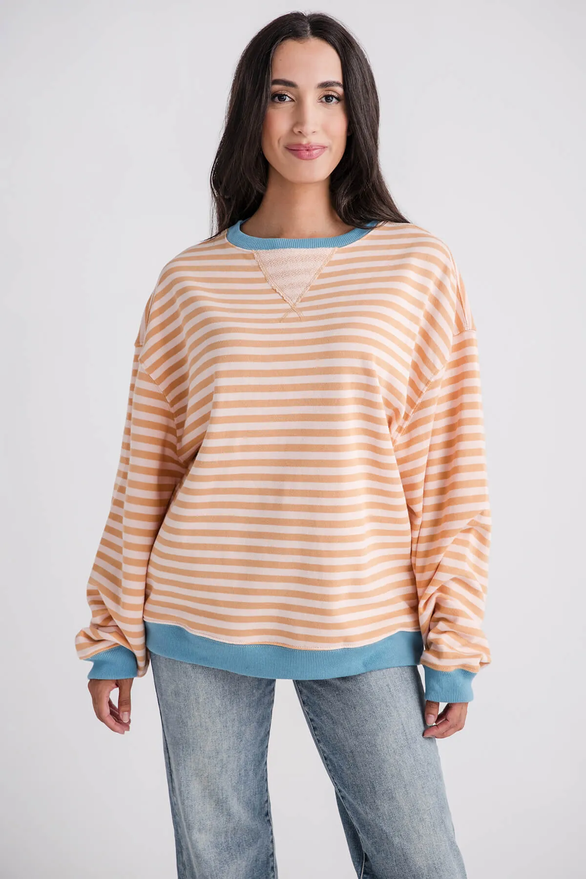 Free People Classic Striped Crewneck