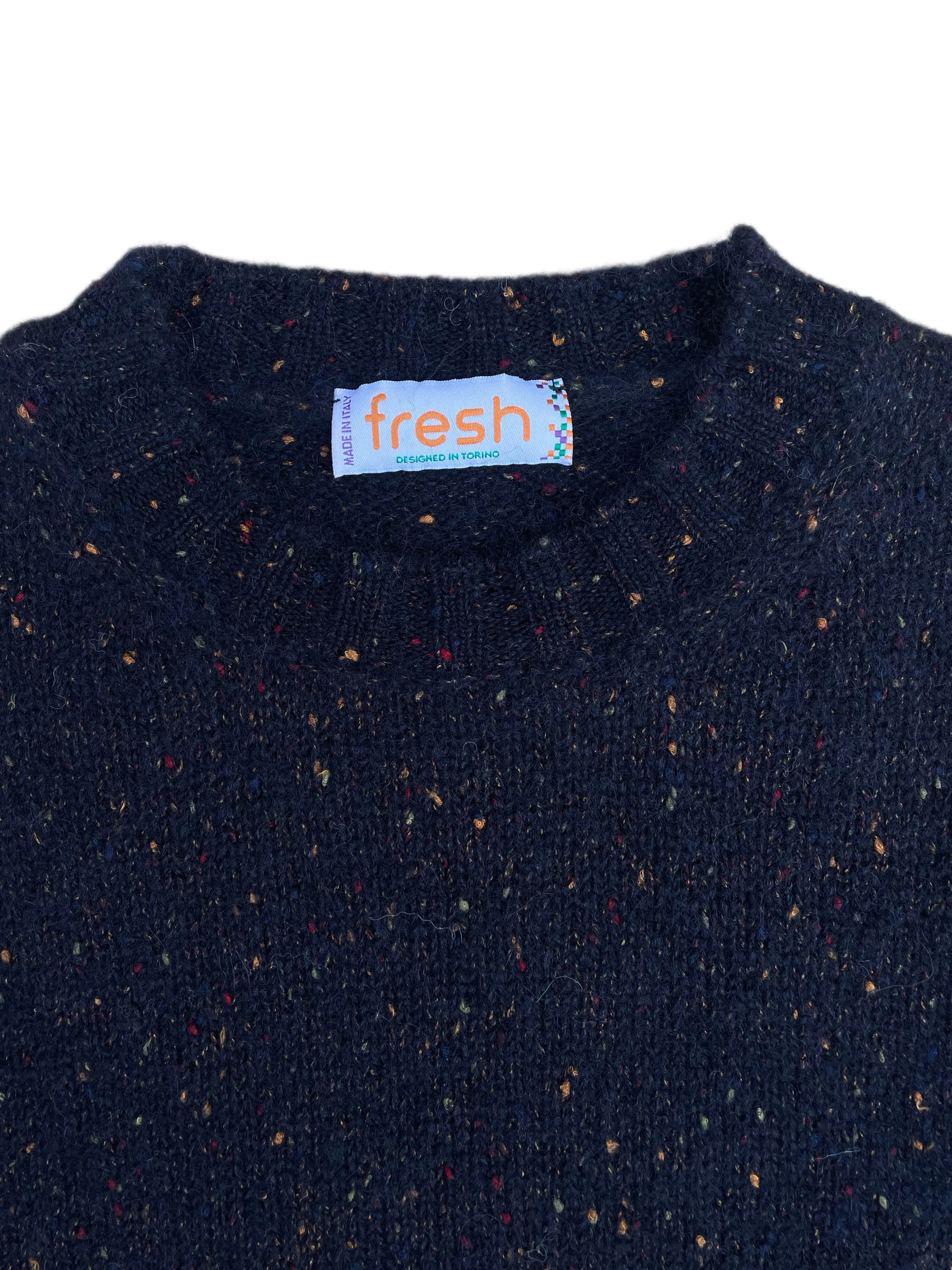 FRESH Bruce Crew Neck Wool Sweater Navy