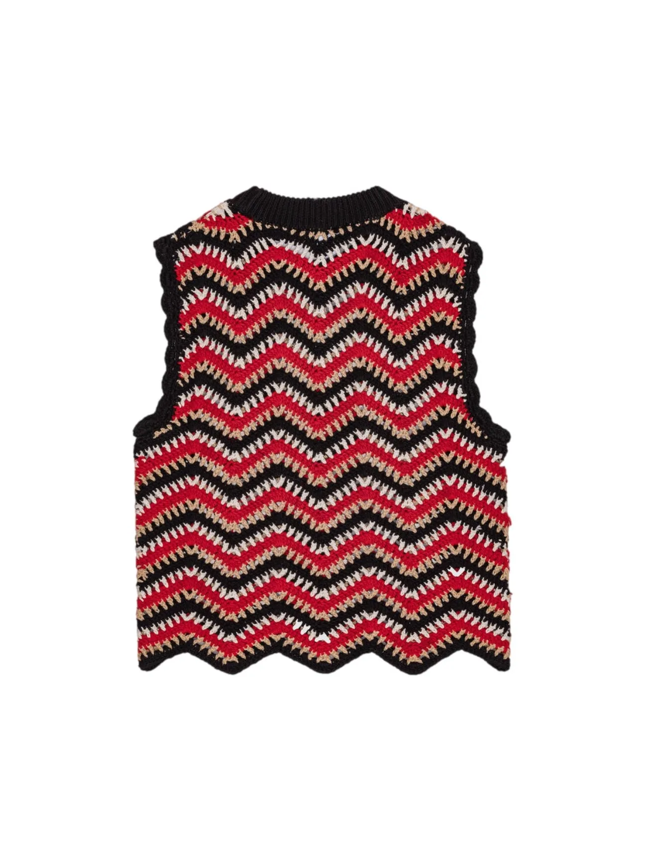 Ganni Cotton Crochet Vest K2160