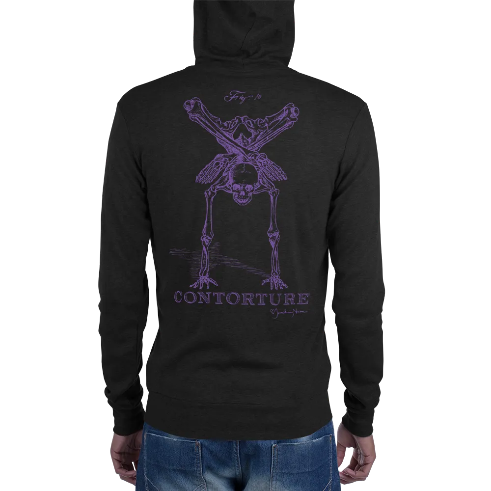 GenderNonSpecific ZIPadeedooda Hoodie: BlackSabbathPurple