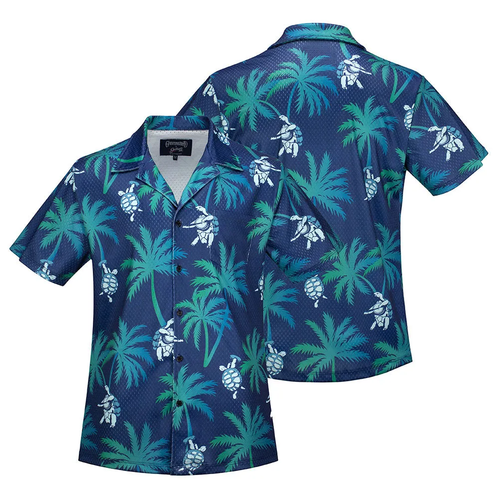 Grateful Dead | Mesh Button Down | Terrapin Turtles and Palms