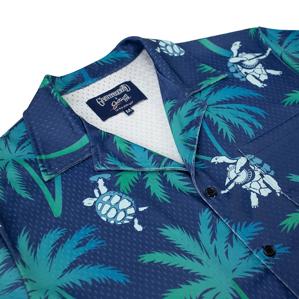 Grateful Dead | Mesh Button Down | Terrapin Turtles and Palms