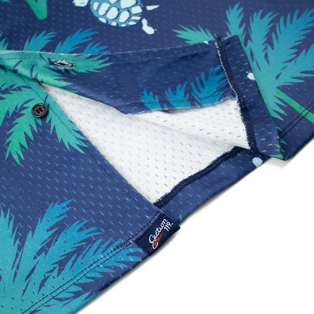 Grateful Dead | Mesh Button Down | Terrapin Turtles and Palms