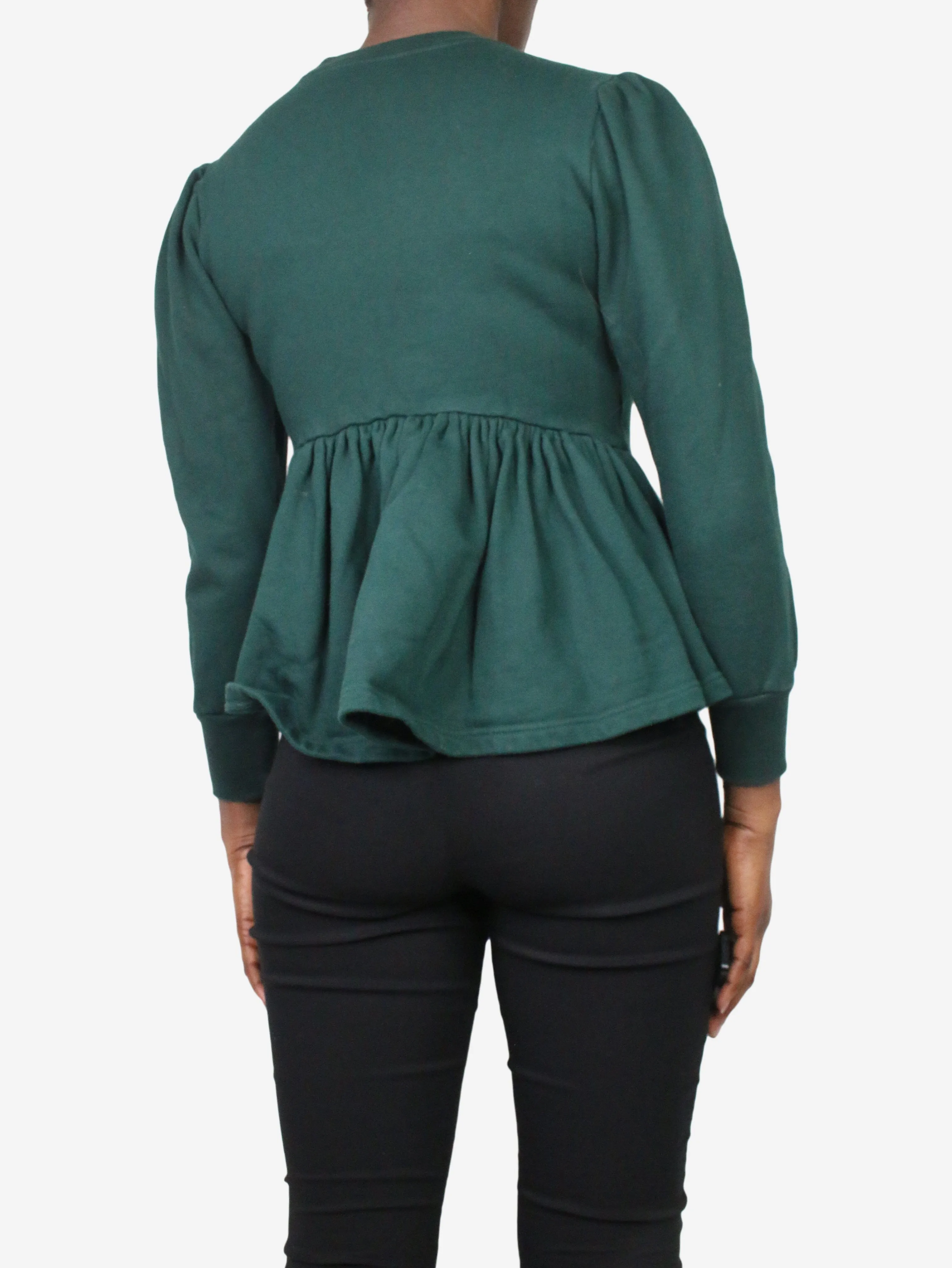 Green sweater - size UK 8