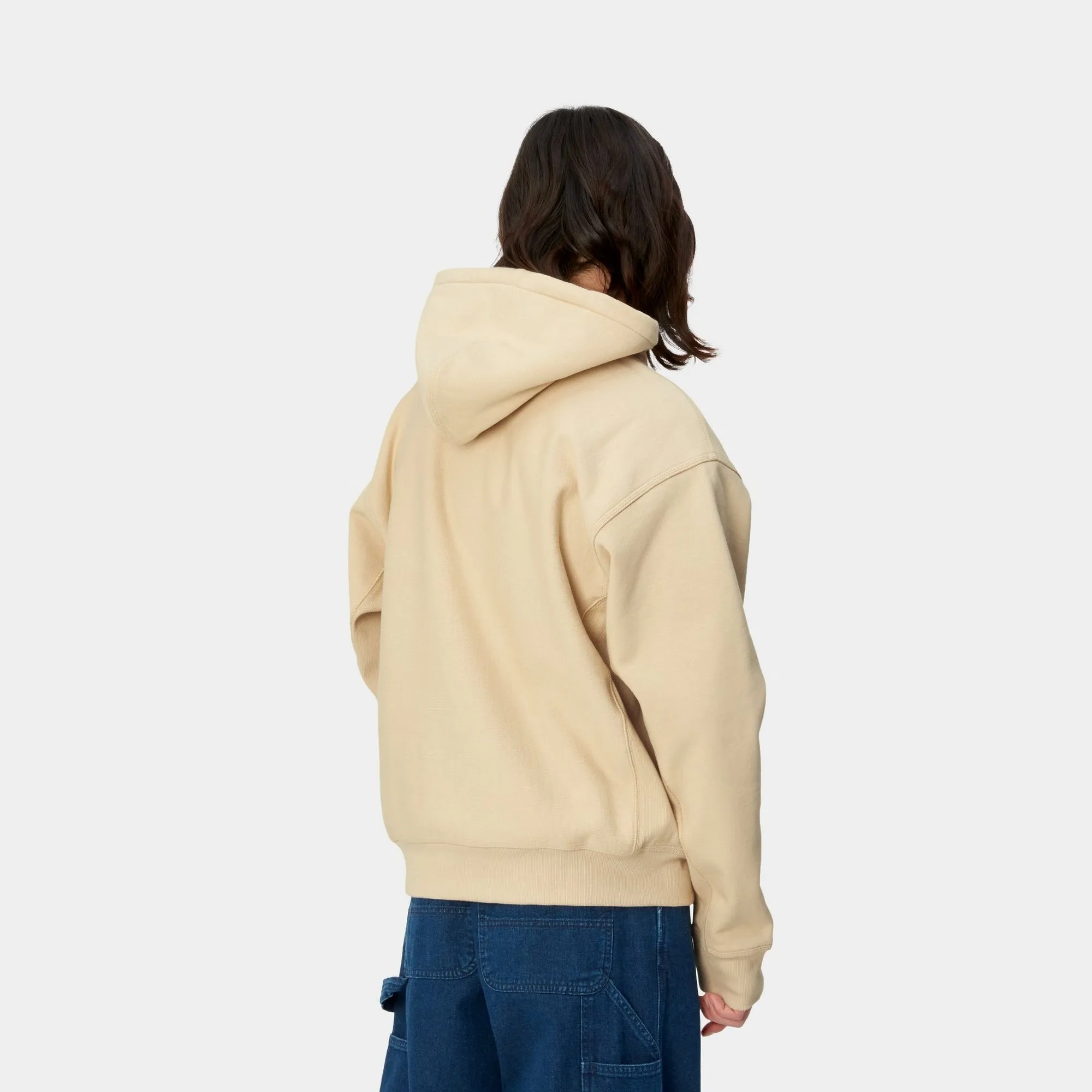 Hooded American Script Sweatshirt | Rattan