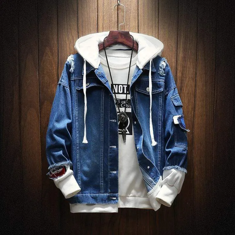 Hooded Denim Jacket