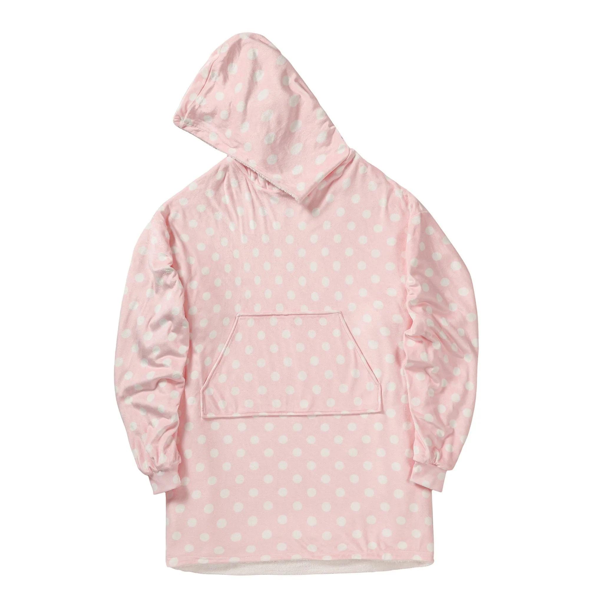 Hoodie Blanket Adult Pinky