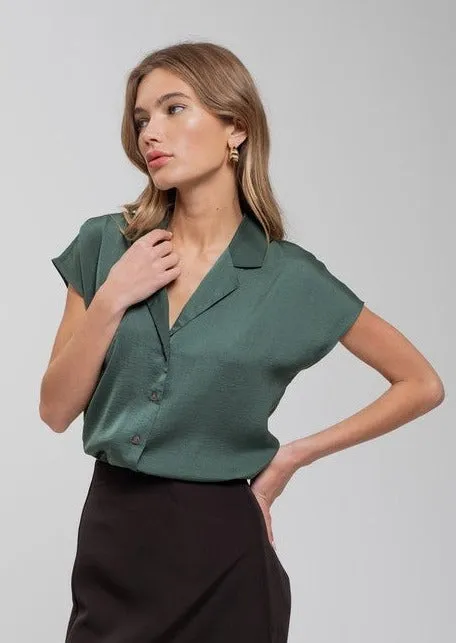 Hunter Green Button Down